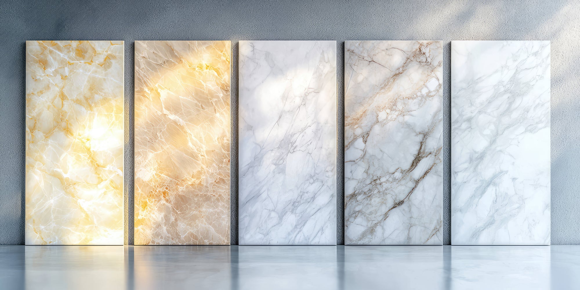 Premium marble slabs selection